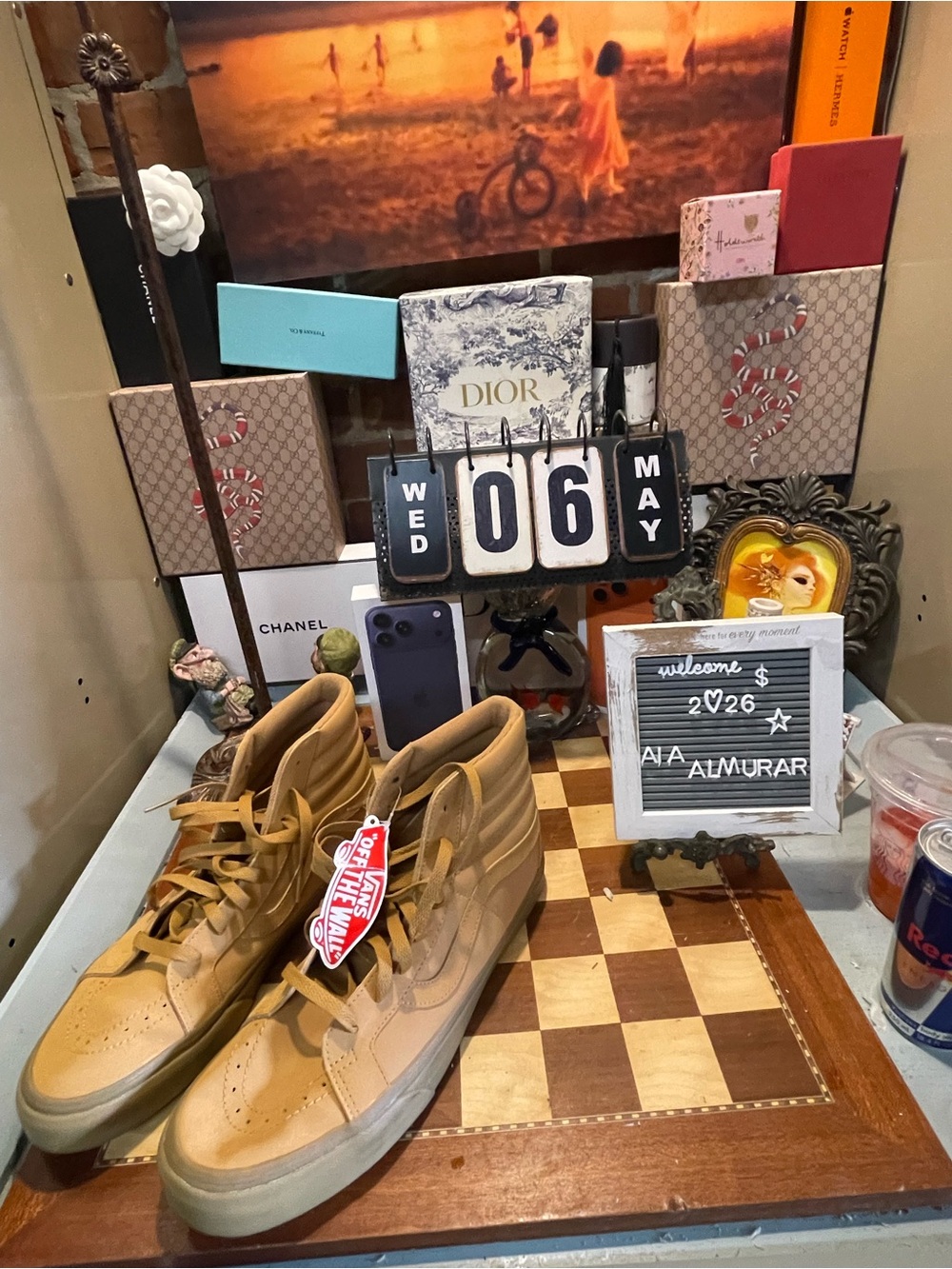 VANS MEN SK8-HI REISSUE - VANSBUCK (BROWN / WHEAT)